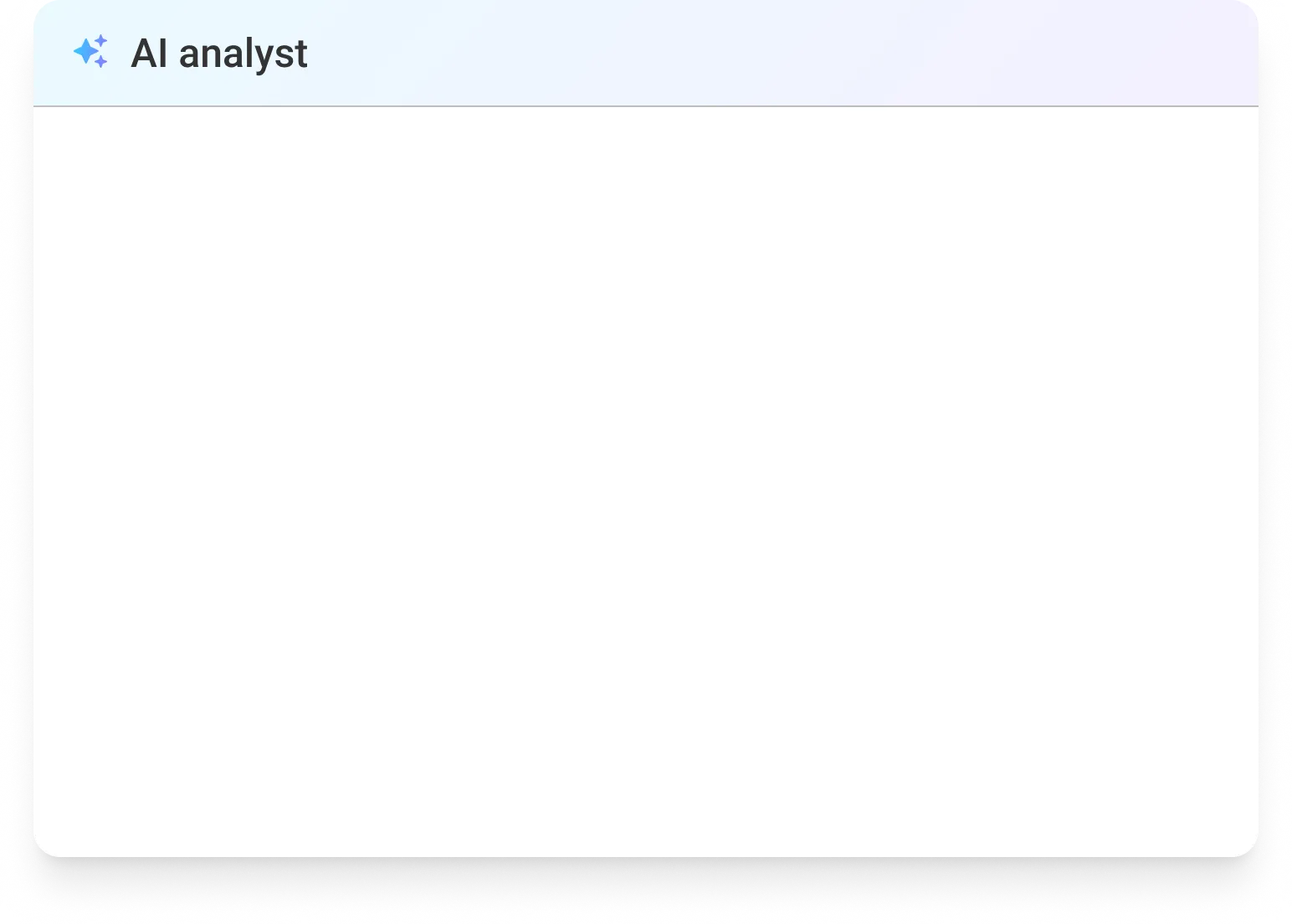 AI analyst panel